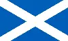 Scotland Flag White Cross on a Blue Background